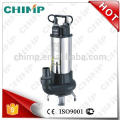 CHIMP V serie 0.75HP soporte de acero inoxidable eléctrica auto aguas residuales bomba sumergible